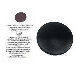 PIASTRINA GRANDE DISCO ADESIVO SHUNGITE DA POSIZIONARE SU DISPOSITIVI ELETTRONICI  