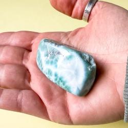 PIETRA NATURALE LARIMAR BURATTATA TUMBLED CRISTALLOTERAPIA 