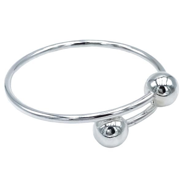 BRACCIALE PIERCING CONTRARIE  SFERE GRANDI ARGENTO 925