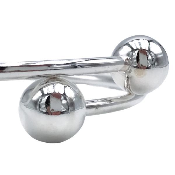 BRACCIALE PIERCING CONTRARIE  SFERE GRANDI ARGENTO 925