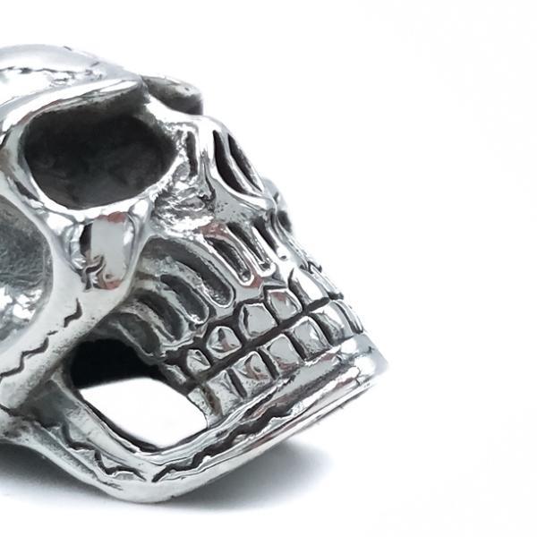 CIONDOLO SKULL PENDENTE PUNK CHARM TESCHIO IN ARGENTO 925