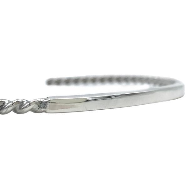 BRACCIALE INTRECCIATO PIASTRINA LISCIA LUCIDA REGOLABILE ARGENTO 925