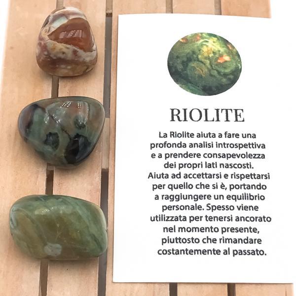 PIETRA NATURALE RIOLITE BURATTATA TUMBLED CRISTALLOTERAPIA