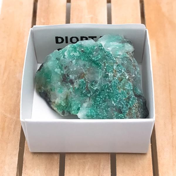 DIOPTASIO ROUGH BOX PIETRA GREZZA NATURALE MISURA PICCOLA
