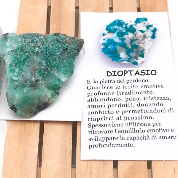 DIOPTASIO ROUGH BOX PIETRA GREZZA NATURALE MISURA PICCOLA
