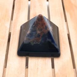 PIRAMIDE SODALITE PIETRA LEVIGATA NATURALE CRISTALLOTERAPIA