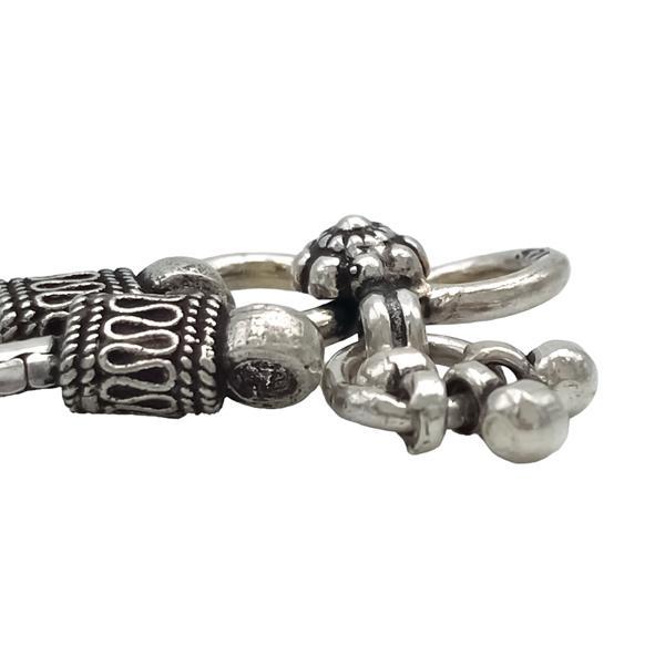 CAVIGLIERA MAGLIA QUADRATA ETHNIC MINIMAL ARGENTO 925
