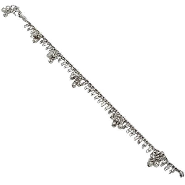 CAVIGLIERA BOHO CHIC PENDENTI SONAGLI ARGENTO 925