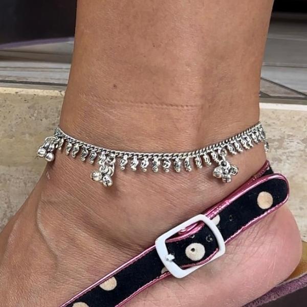 CAVIGLIERA BOHO CHIC PENDENTI SONAGLI ARGENTO 925