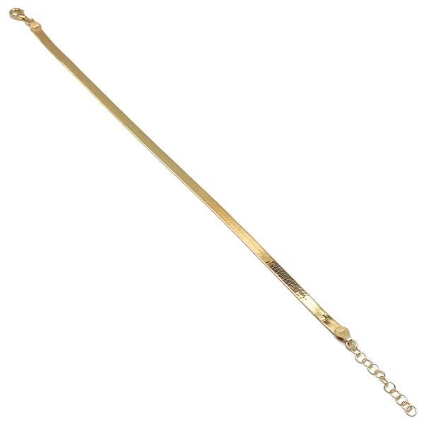 CAVIGLIERA CATENA MAGIC IN ARGENTO 925 REGOLABILE PIATTA LUMINOSA  