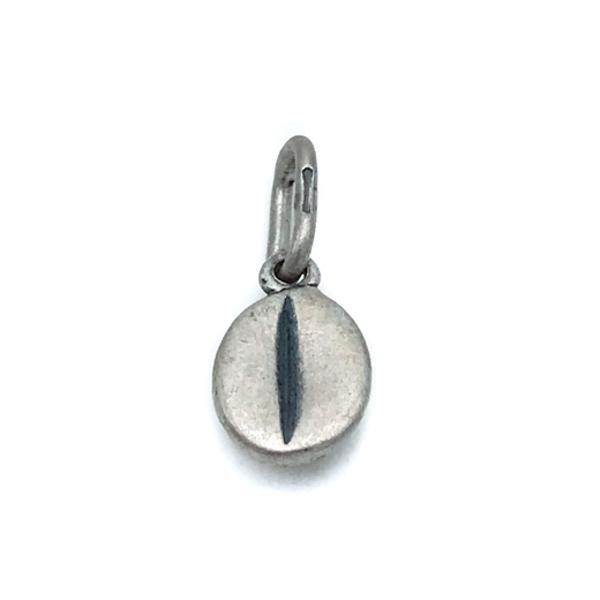 CIONDOLO PENDENTE SPACCANAPOLI CHARM CHICCO DI CAFFE' IN ARGENTO 925°°° -  COD. PN348