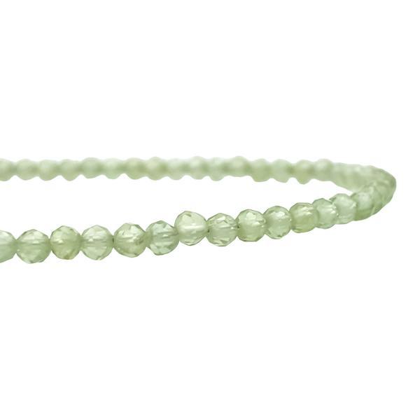 COLLANA ENERGETICA CRISTALLI BRIOLETTE PERIDOTO REGOLABILE ARGENTO 925