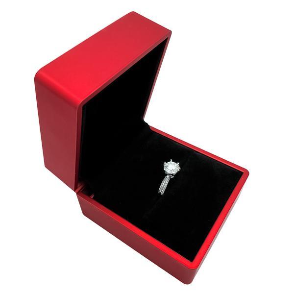 ANELLO SOLITARIO REGOLABILE BRILLANTE MOISSANITE PAVE LATERALE CERTIFICATA ARGENTO 925 