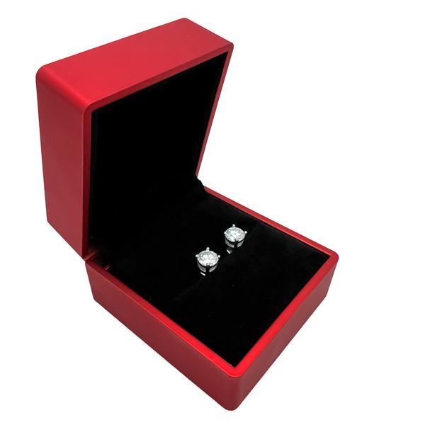 ORECCHINI SOLITARIO BRILLANTE MOISSANITE CERTIFICATA QUATTRO GRIFFE  ARGENTO 925