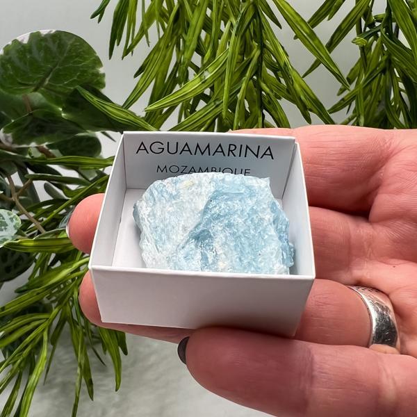 ACQUAMARINA ROUGH BOX PIETRA GREZZA NATURALE MISURA MEDIA