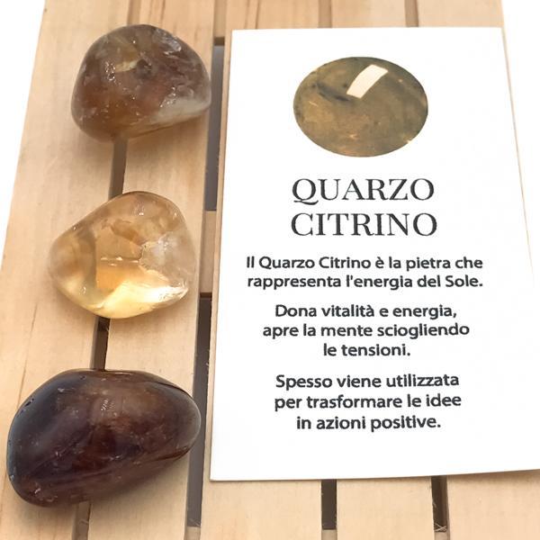 PIETRA NATURALE QUARZO CITRINO BURATTATA TUMBLED CRISTALLOTERAPIA