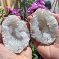 GEODE QUARZO BIANCO ROUGH  PIETRA GREZZA NATURALE 