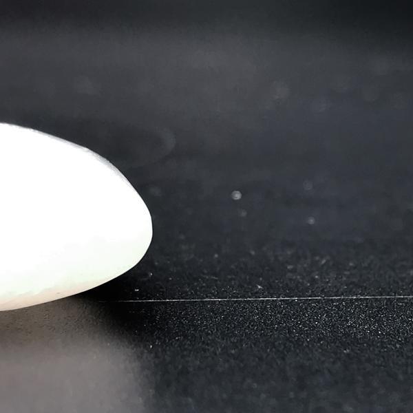 PENDENTE CUORE SELENITE PIETRA LEVIGATA NATURALE CRISTALLOTERAPIA