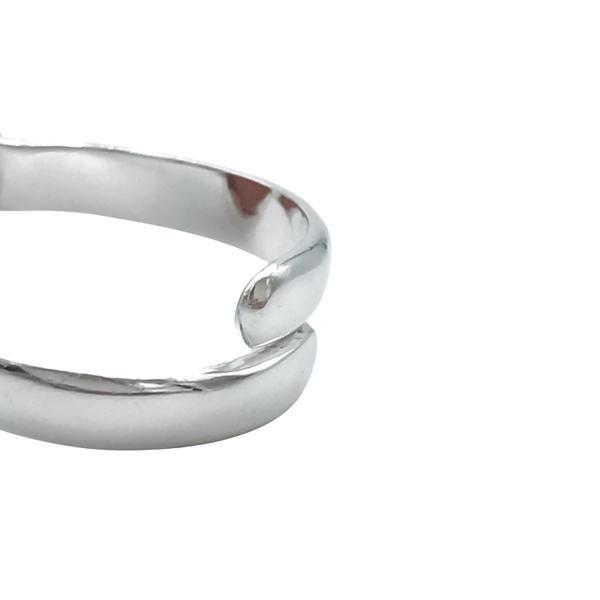 ANELLO DESIGN MINIMAL OVALE OCCHIO DI TIGRE REGOLABILE ARGENTO 925