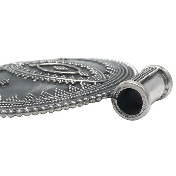 CIONDOLO ETNICO PENDENTE SCUDO BOHO CHIC RAJASTHAN ARGENTO 925