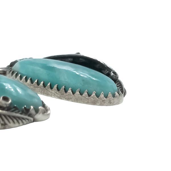 ORECCHINI PENDENTI ETNICO CON BASE ELLISSE CON PIUMA GEMMA CABOCHON OVALE AMAZZONITE  MONACHINA ARGENTO 925