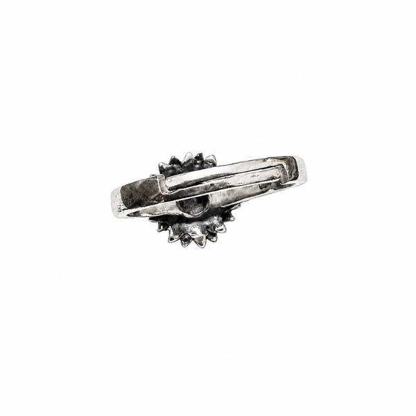 ANELLO GIRASOLE REGOLABILE SIMBOLO FORZA RESILIENZA POSITIVITA ARGENTO 925 CONFEZIONE REGALO INCLUSA