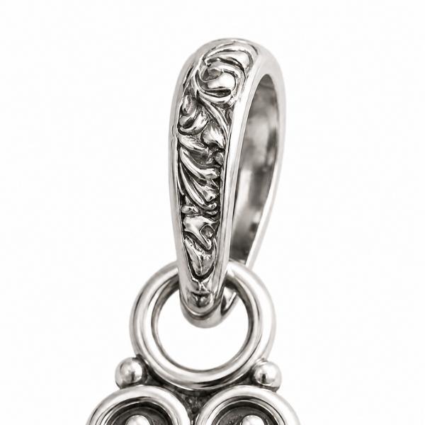 PENDENTE A FIORE TONDO CON PIETRA BRIOLETTE ACQUAMARINA E ARGENTO 925