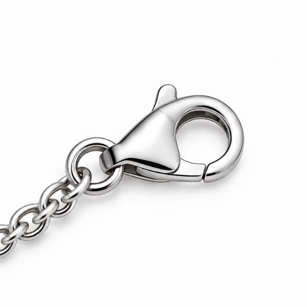 BRACCIALE TRE UNALOME REGOLABILE RODIATO IN ARGENTO 925