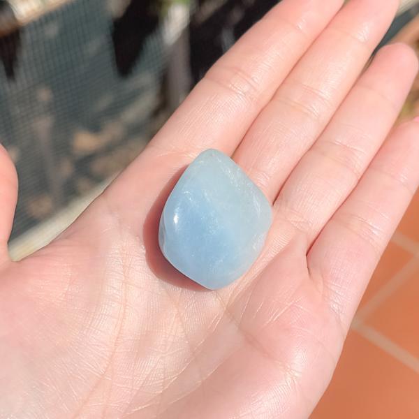 PIETRA NATURALE ACQUAMARINA BURATTATA TUMBLED CRISTALLOTERAPIA