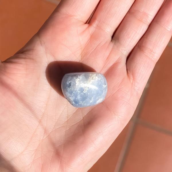 PIETRA NATURALE CELESTINA BURATTATA TUMBLED CRISTALLOTERAPIA