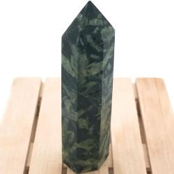 OBELISCO DIASPRO VERDE TORRE PIETRA LEVIGATA NATURALE CRISTALLOTERAPIA