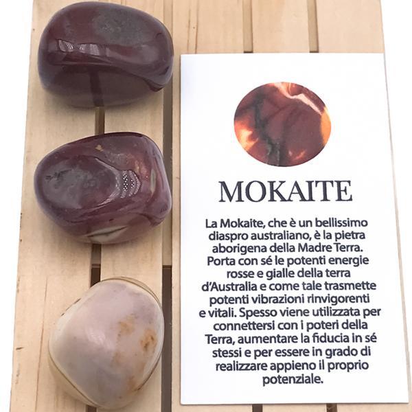 PIETRA NATURALE MOKAITE BURATTATA TUMBLED CRISTALLOTERAPIA