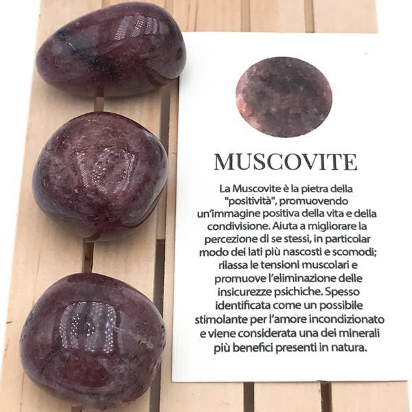 PIETRA NATURALE MUSCOVITE BURATTATA TUMBLED CRISTALLOTERAPIA