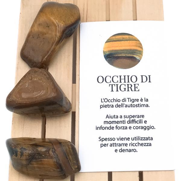 PIETRA NATURALE OCCHIO DI TIGRE BURATTATA TUMBLED CRISTALLOTERAPIA