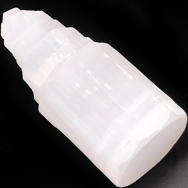 TORRE SELENITE PIETRA GREZZA NATURALE TOWER CRISTALLOTERAPIA