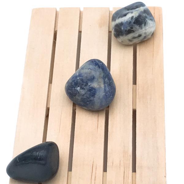 PIETRA NATURALE SODALITE  BURATTATA TUMBLED CRISTALLOTERAPIA 