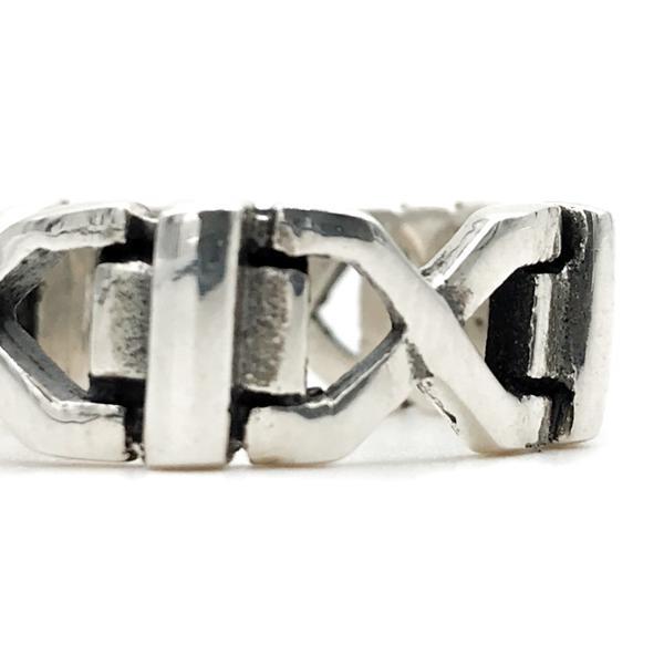 ANELLO FASCIA AD INCROCI ARGENTO 925