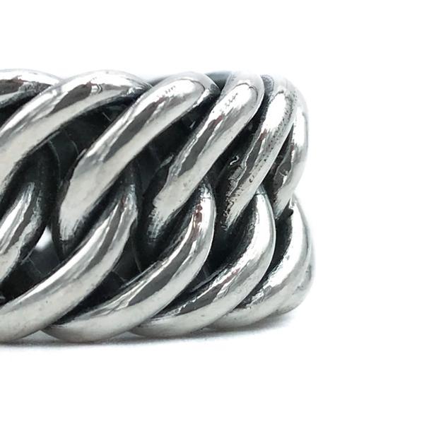 ANELLO CATENA GRUMETTA SEMIRIGIDO ARGENTO 925