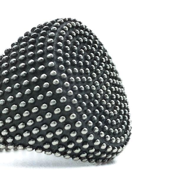 ANELLO CHEVALIER PUNTINATO UNISEX ARGENTO 925