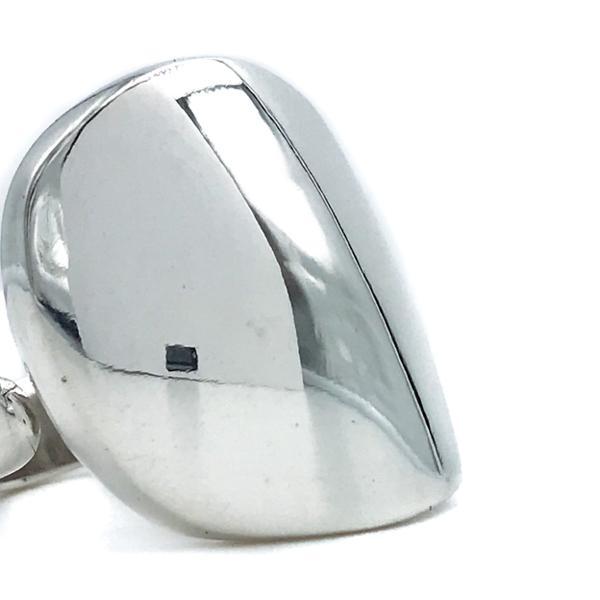 ANELLO SCUDO REGOLABILE FINITURA SPECCHIO ARGENTO 925