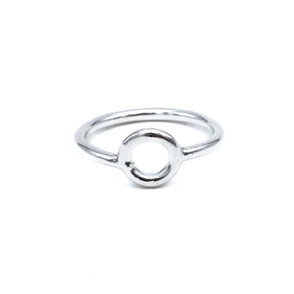ANELLO ROTONDO CERCHIO TRAFORATO ARGENTO 92