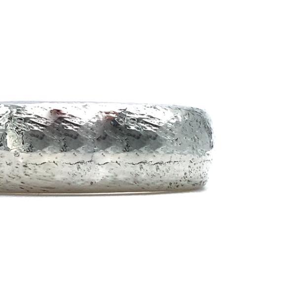 ANELLO FEDONE BOMBATO LEGGERMENTE MARTELLATO ARGENTO 925 