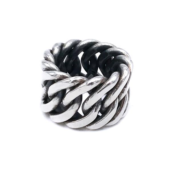 ANELLO CATENA GRUMETTA SEMIRIGIDA ARGENTO 925 