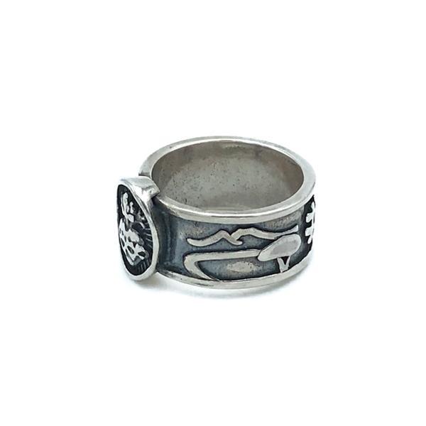 ANELLO FASCIA HASHTAG LOVE NAPOLI REGOLABILE OVALE CUORE SACRO ARGENTO 925