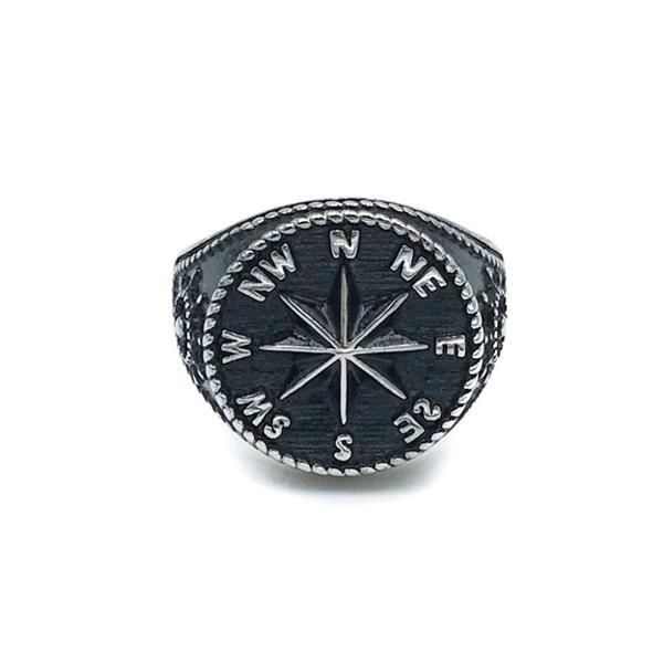ANELLO CHEVALIER ROTONDO ROSA DEI VENTI ARGENTO 925 