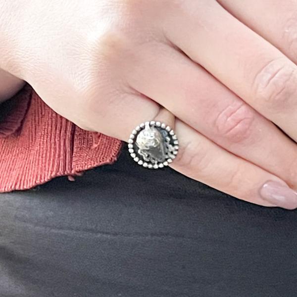 ANELLO CHEVALIER REGOLABILE BABA ARGENTO 925