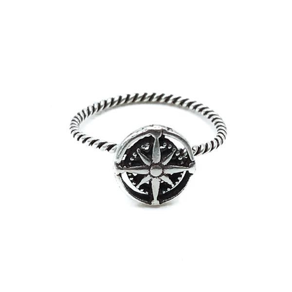 ANELLO MINIMAL ROSA DEI VENTI ARGENTO 925