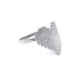 ANELLO PIXEL LOVE CUORE ZIRCONATO ARGENTO 925