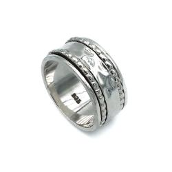 ANELLO FASCIA ANTISTRESS GIREVOLE ARGENTO 925 