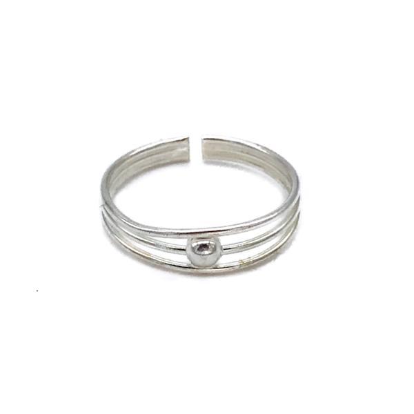 ANELLO FANTASY DA FALANGE REGOLABILE SFERA CENTRALE ARGENTO 925